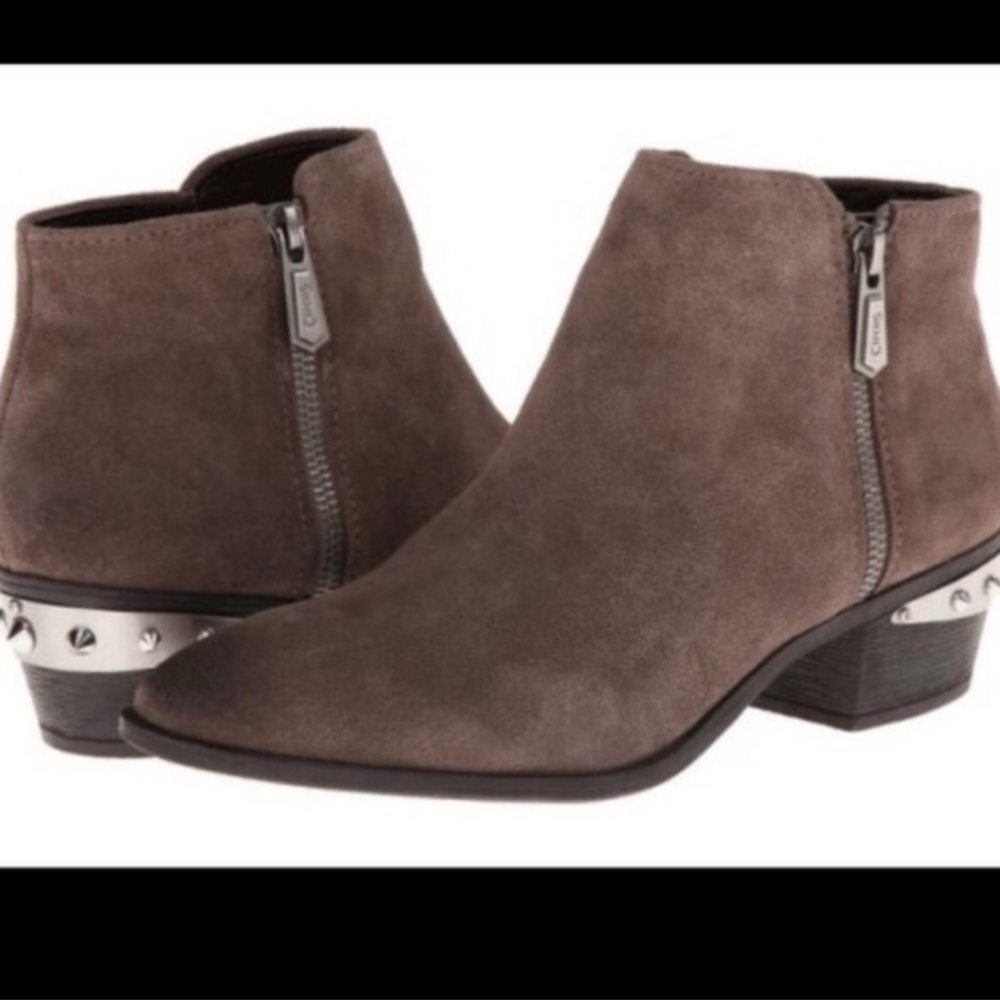 NWOB Sam Edelman Circus Leather Studded Pointy Toe Boots